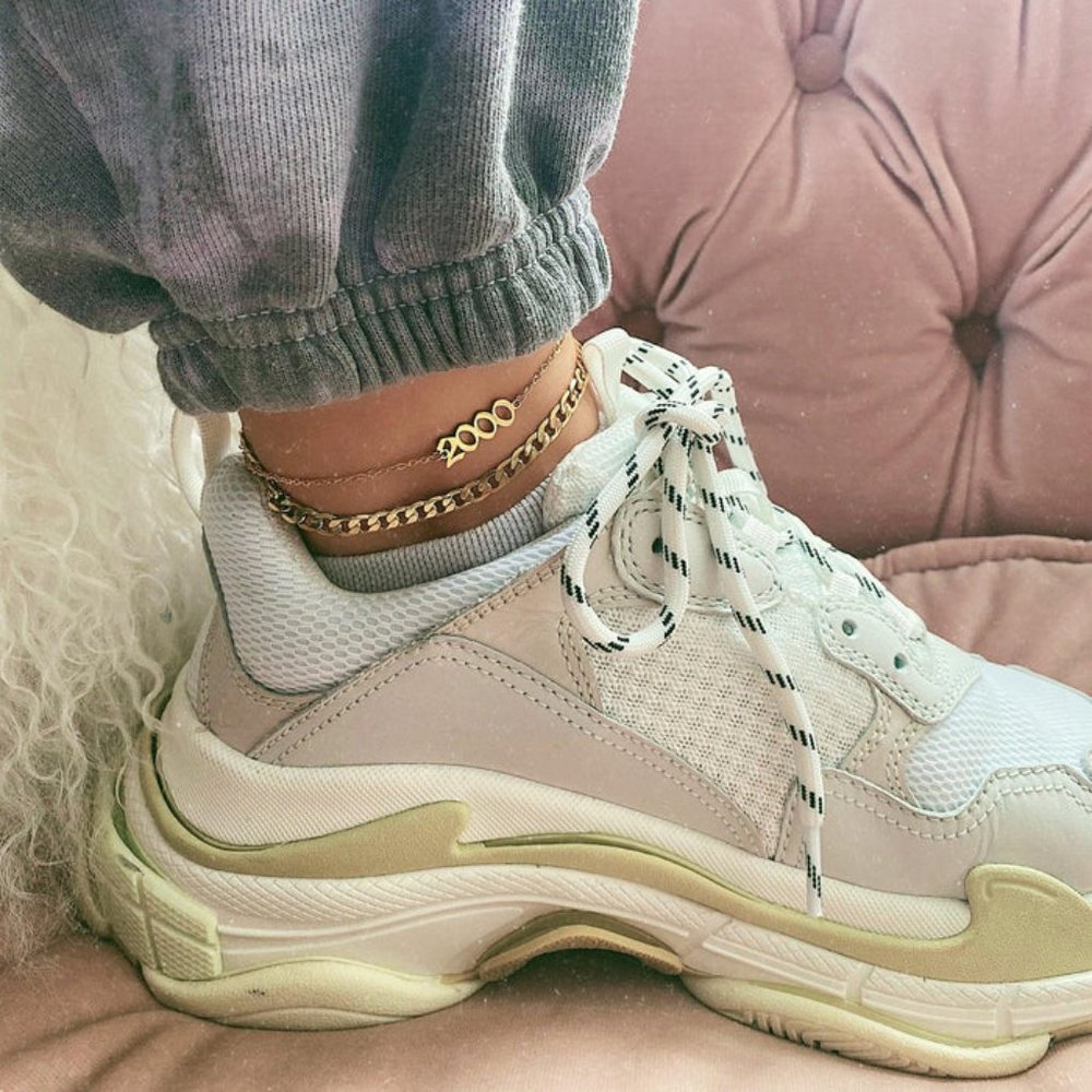 gold anklet